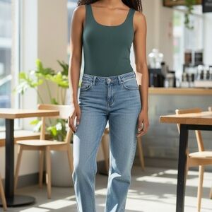 Women's Green Bodysuit